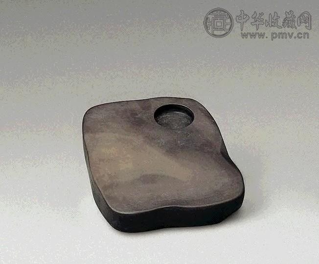 清中期 端石随形雕砚