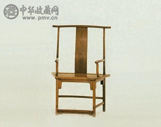 清中期 榆木扇面椅