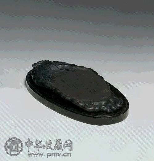 清 端石佛手随形砚