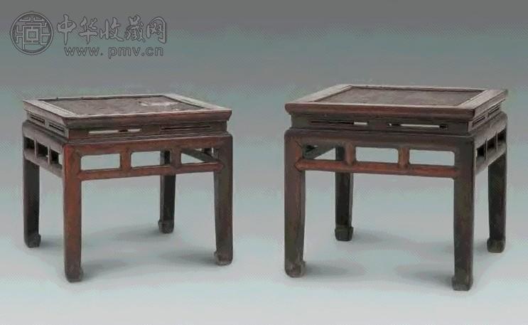 清 红木方凳(六件)