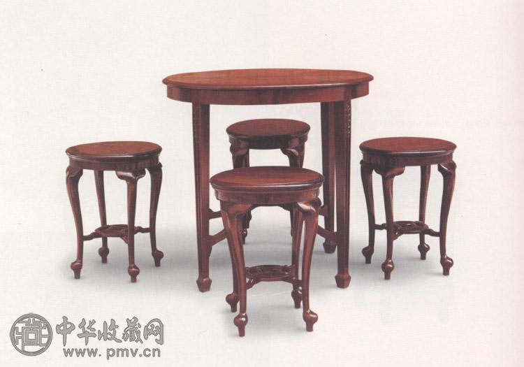 民国 红木圆桌凳(1套)