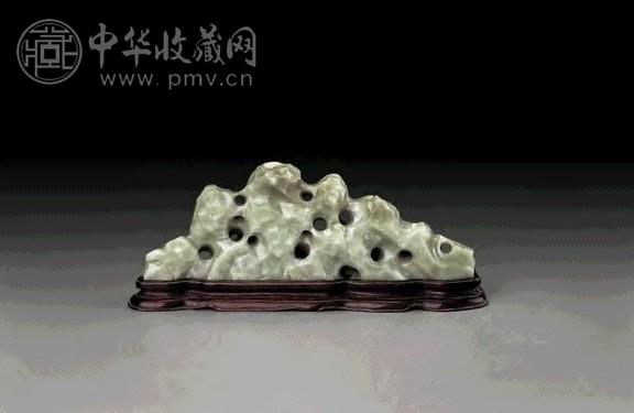 明 青玉雕笔架山