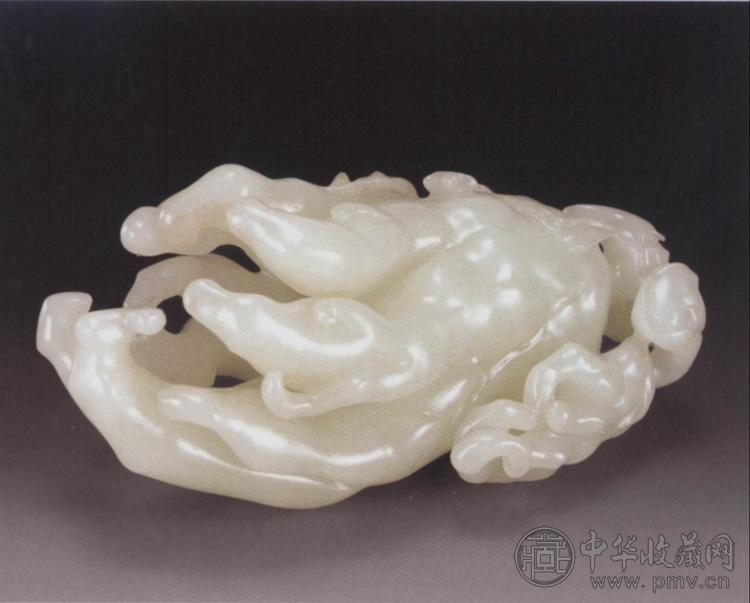 清中期 白玉佛手