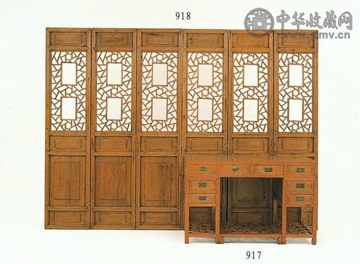 清晚期 杉木屏门