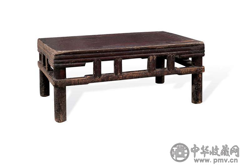 清 榆木擦漆小炕桌