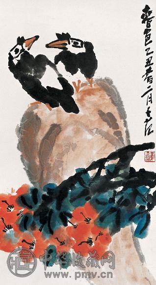 崔子范 1985年作 春色 镜心 设色纸本