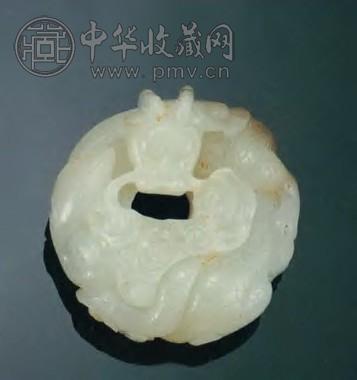 清乾隆 白料蟠龙镇纸
