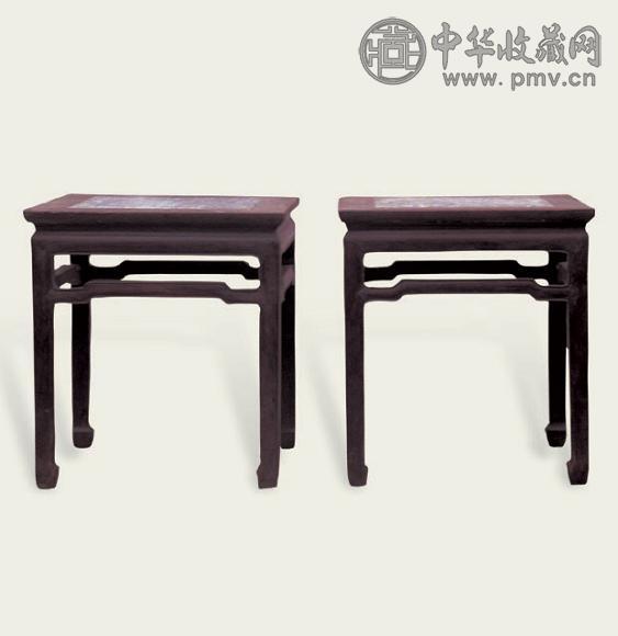 清 红木方凳(2件)