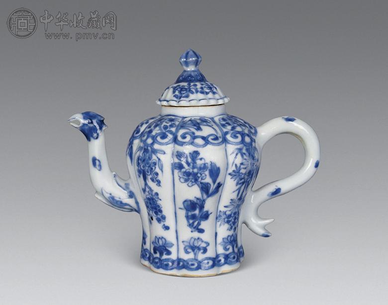 UJ5-3Z 中国美術 清朝 清時代 青花団鳳文壺 染付壺 時代物