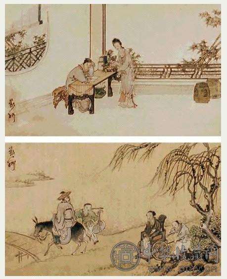 贴绒人物画 镜心