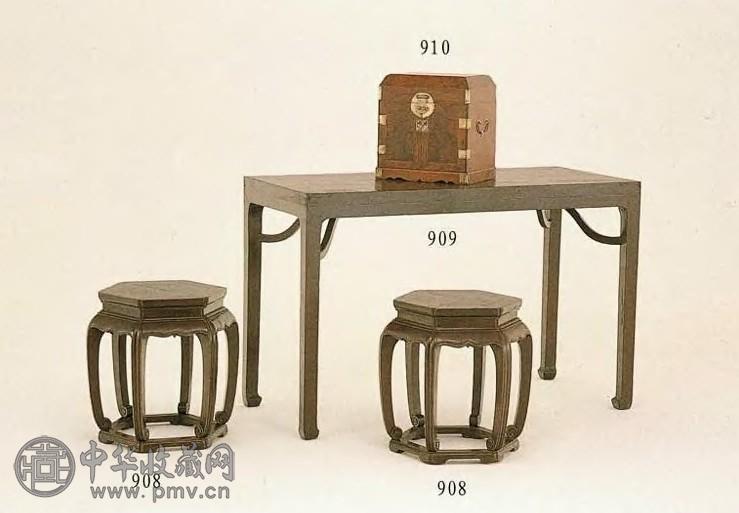 清初 柏木霸王枨小方桌