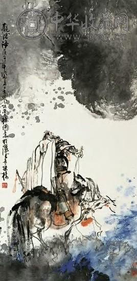 施大畏 观沧海 轴