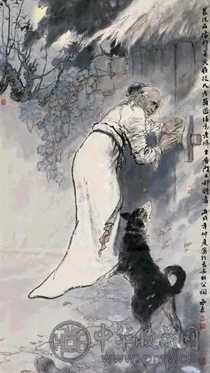 王西京 石壕吏 镜心 设色纸本