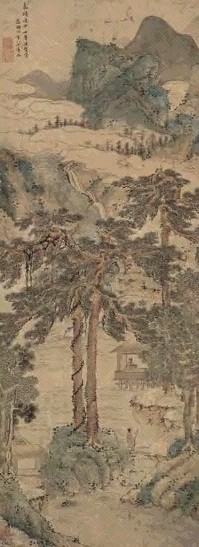 明 文徵明 1558年作 溪山访友图