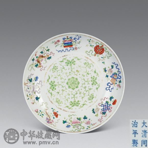 清同治粉彩八宝盘收藏资讯|艺术家|书画家|书画名人|书法家-中华收藏网