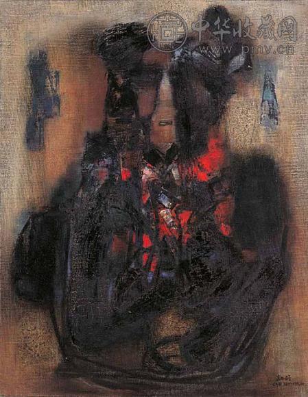 朱德群 1958年作 幻想曲 油画 画布