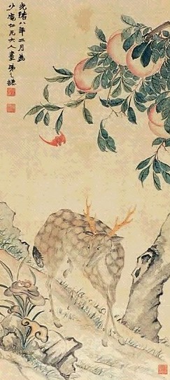 赵之谦 福禄寿 轴