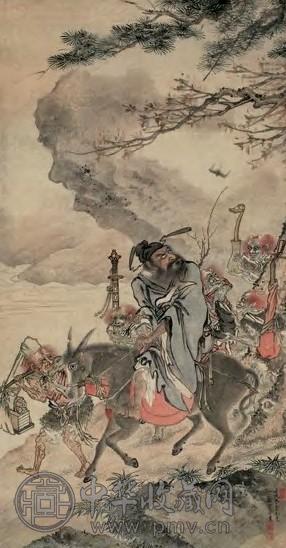 清 顾见龙 钟馗图 轴