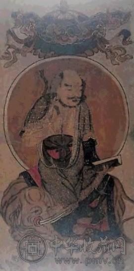 佛像 镜心 设色纸本