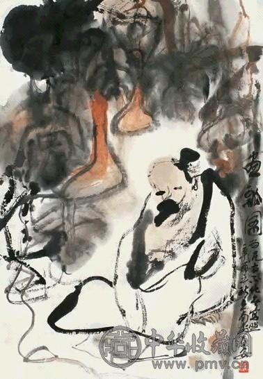 李世南 人物 镜心 设色纸本