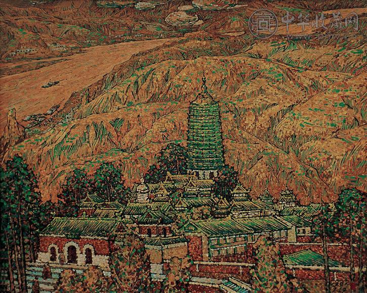谢树先 1991年 佛光净土 布面 油彩