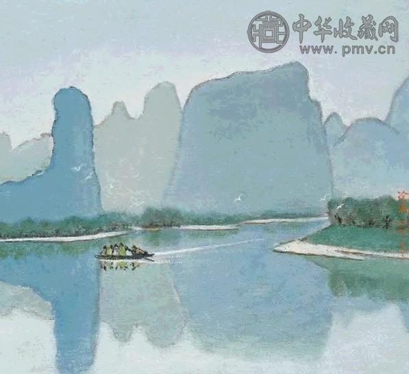涂克 漓江行 油画