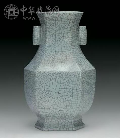 中国哥釉貫耳葫蘆瓶C7293E