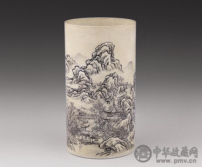 清乾隆浴砚书屋款反瓷笔筒收藏资讯|艺术家|书画家|书画名人|书法家