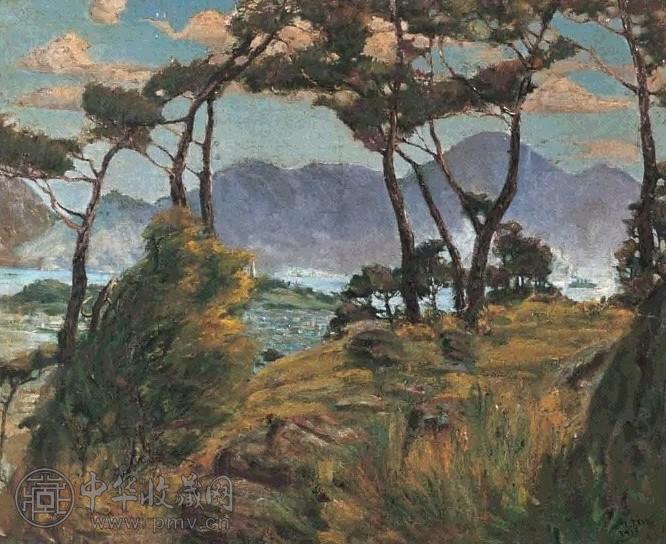 李铁夫 1932年 九龙郊景 布面 油画