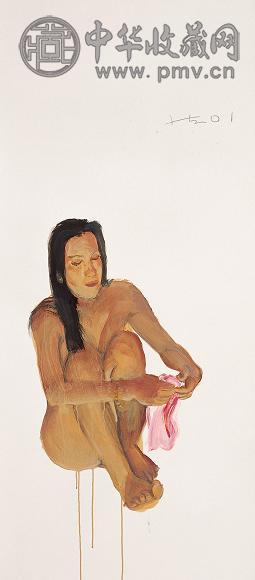 刘小东 2001年作 无题 纸本丙稀