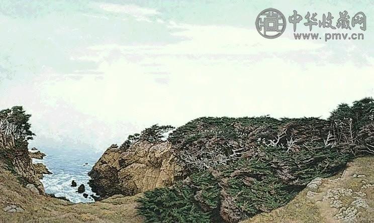 汤沐黎 加州海岸 油画画布