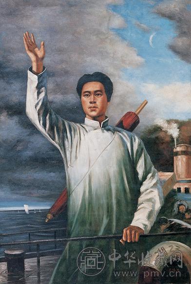 李泽浩 毛泽东 布面油彩