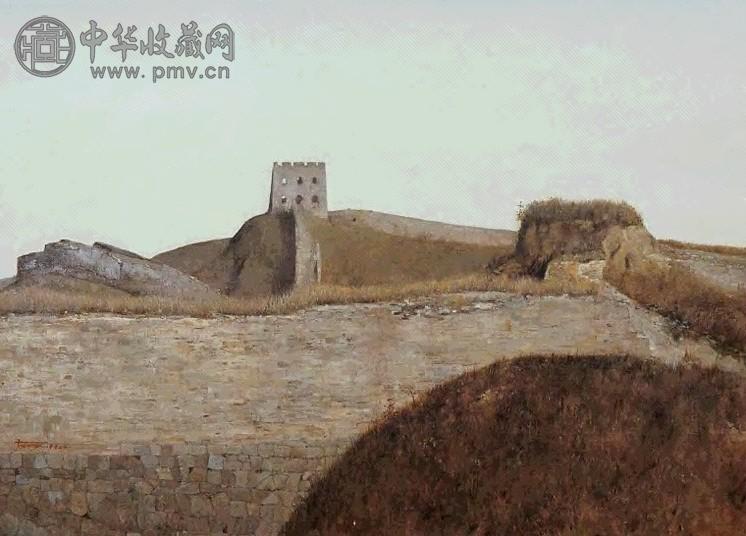曹吉冈 1990年 晴空 布面 油画