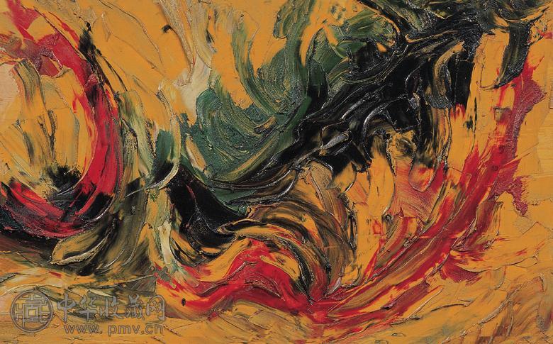 李青萍 南沙的回忆 木板油画