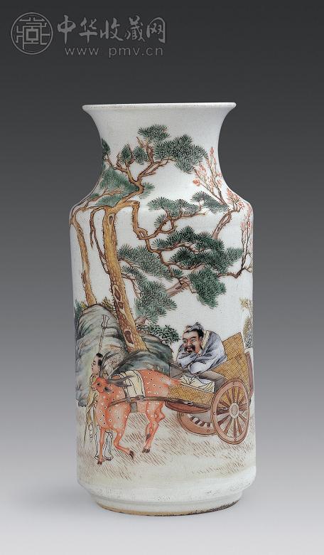 民国 刘希任绘人物纹瓶