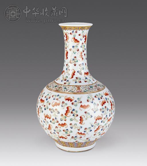 民国 粉彩百福纹赏瓶