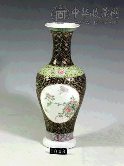 民国 粉彩花鸟瓶