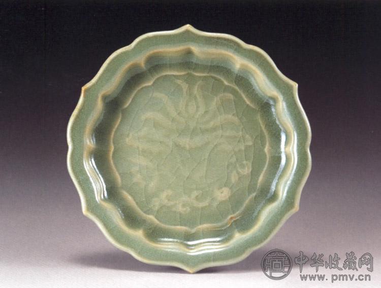 宋 耀州窑葵口盘