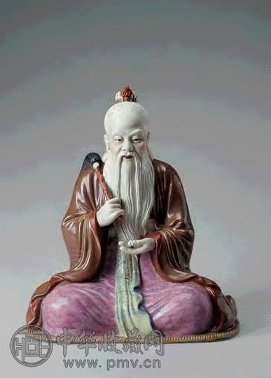 民国 粉彩太上老君像