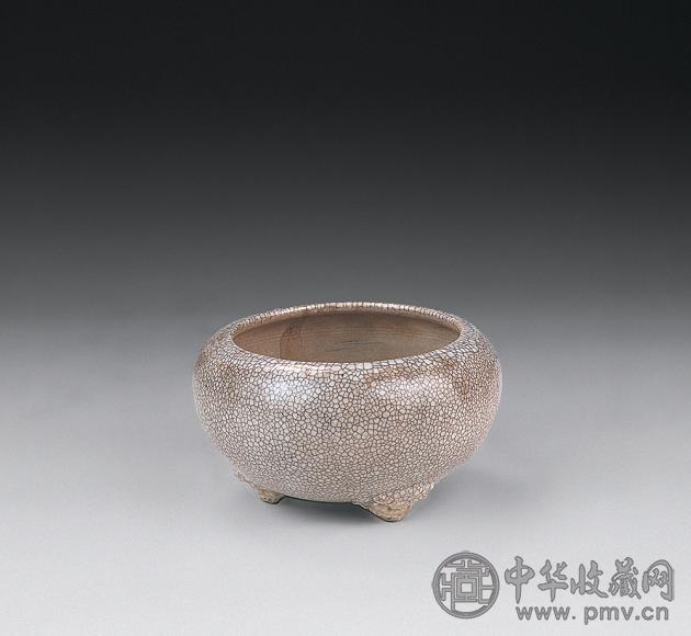 民国 仿哥釉三足洗