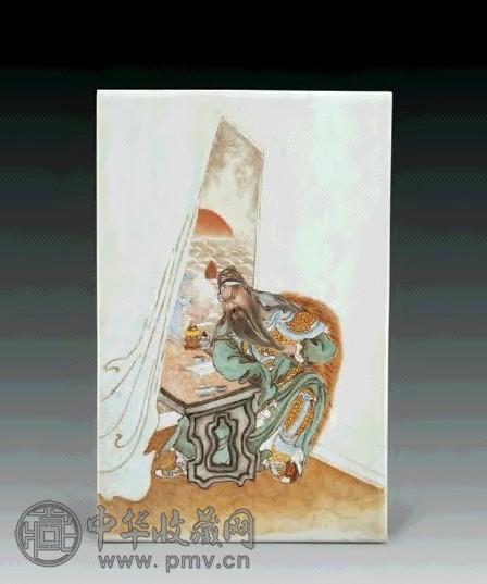 方云岩粉彩夜欢春秋瓷板