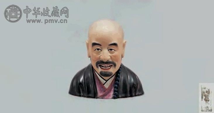 民国 窑彩弘一法师头像(1件)