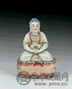 民国 粉彩阿弥陀佛像