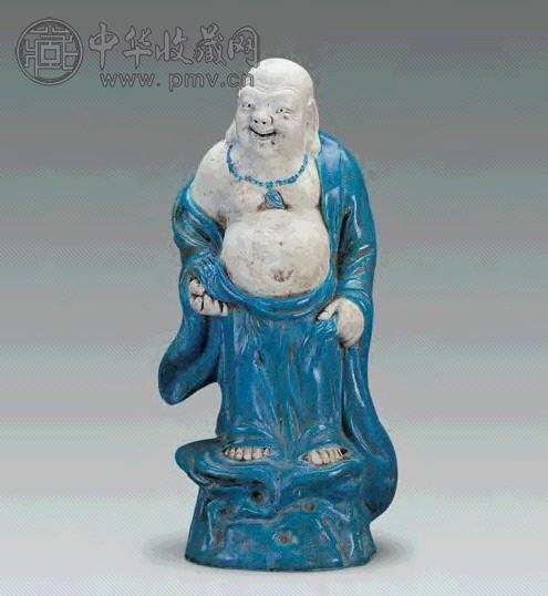 民国 炉均釉弥勒佛