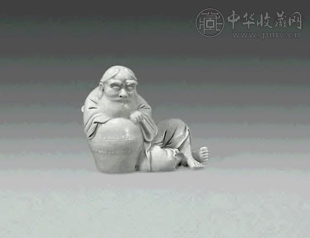 民国 德化雕铁拐李水盂