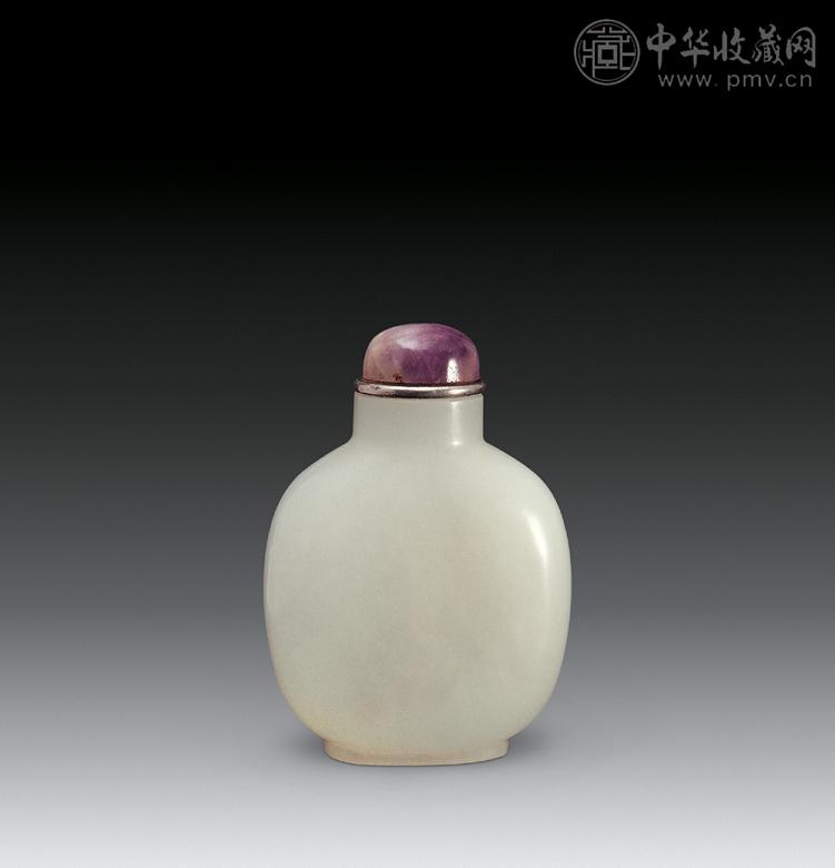 清中期 白玉鼻烟壶