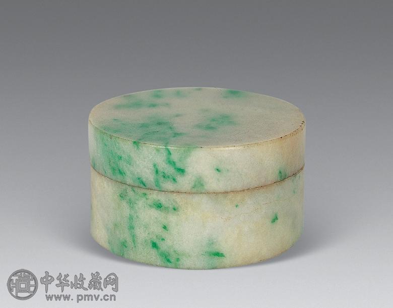 清 翡翠印盒