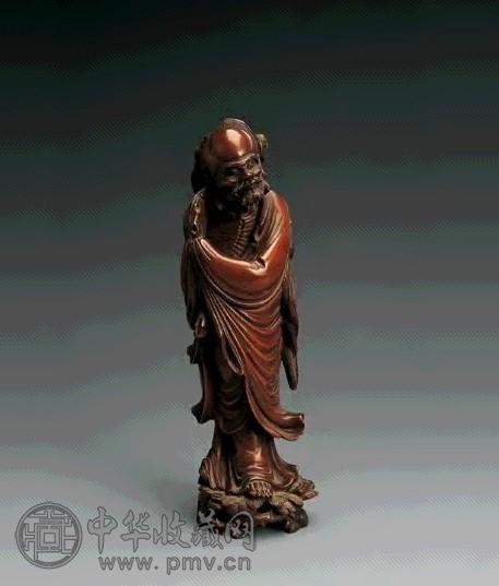 清 黄杨木雕达摩