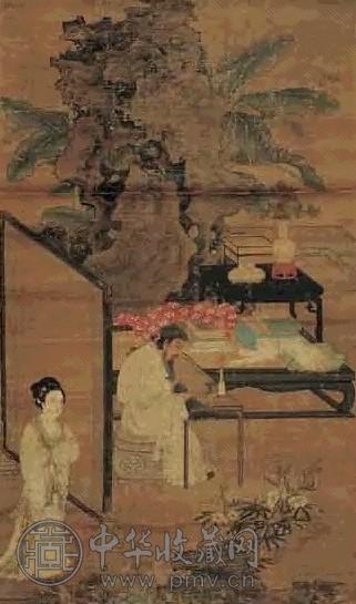 抚琴图 轴