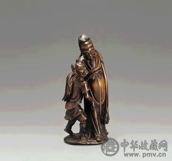 清早期 黄杨木雕文曲星